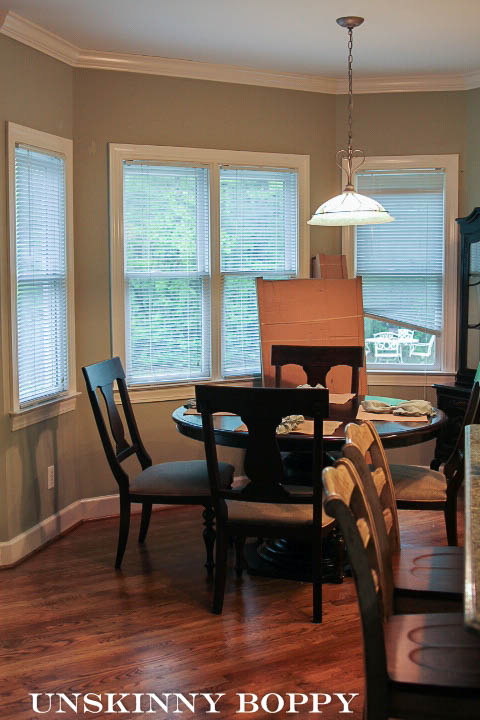 Plantation shutters in bay window-1