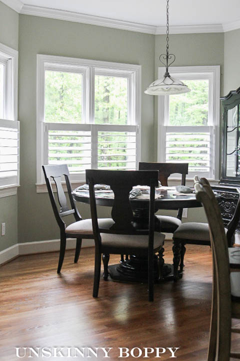 Plantation shutters in bay window-2