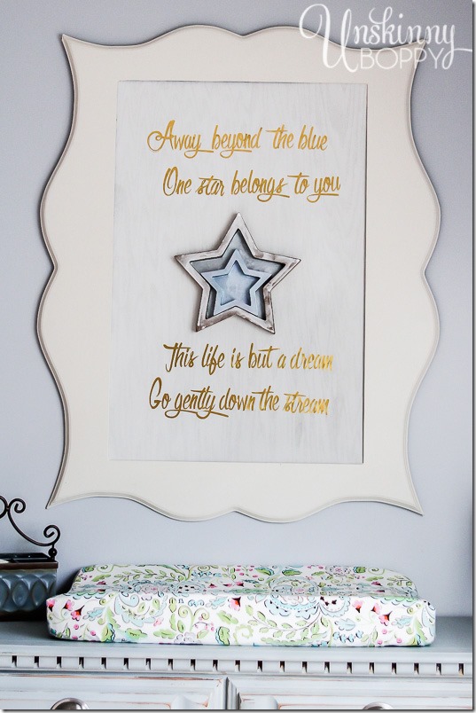 DIY nursery sign stars-2