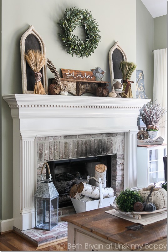 Fall Mantel Decor-2