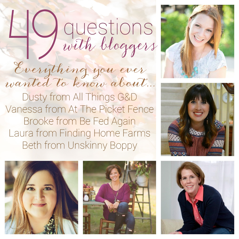 49 questions with bloggers