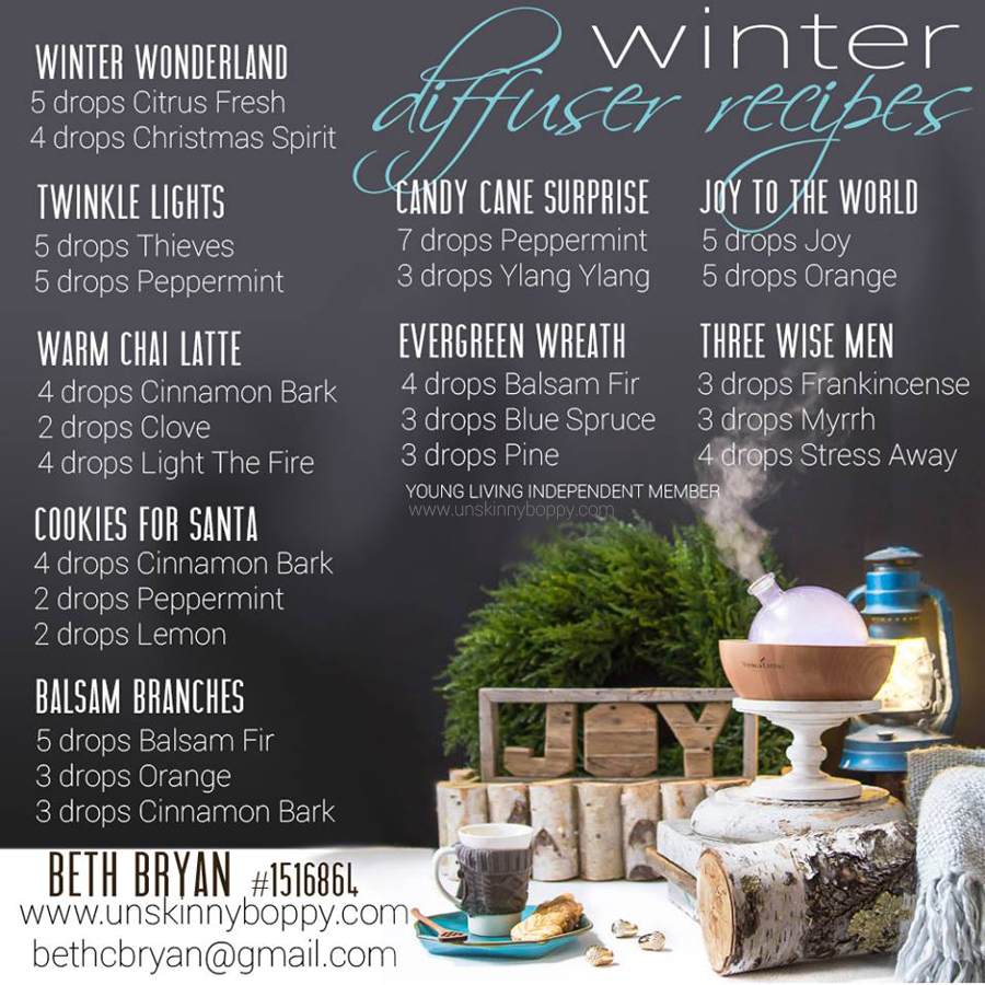 YLEO winter diffuser recipes