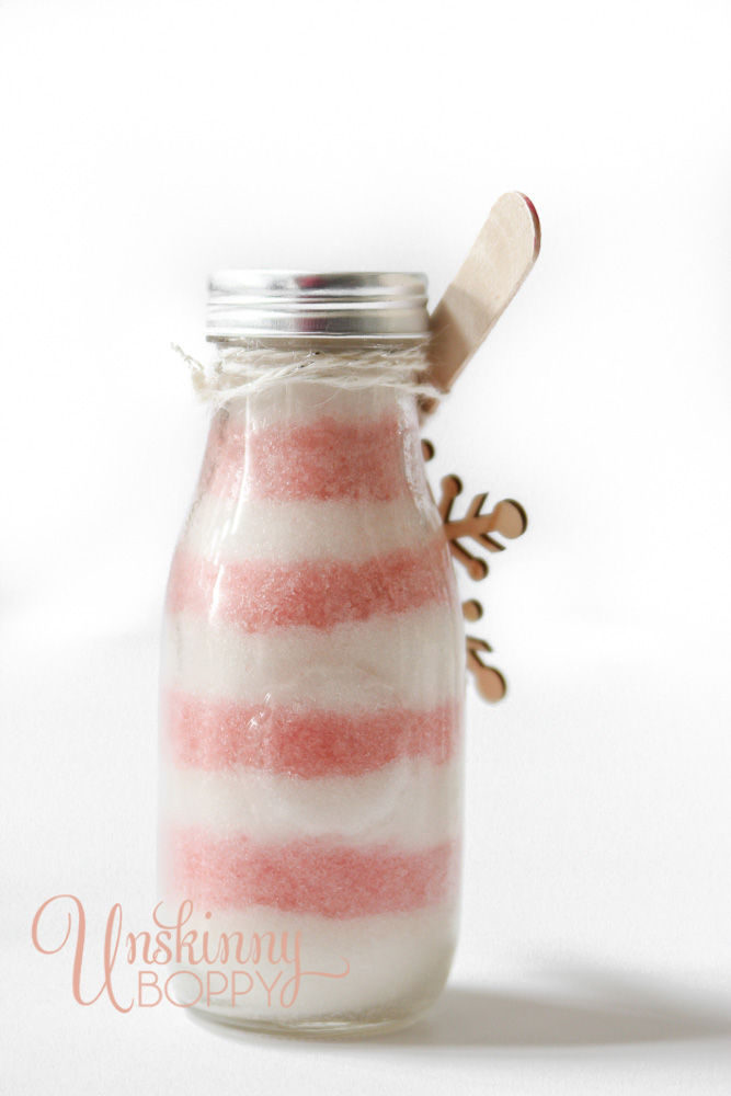 how to make layered peppermint sugar scrub nn