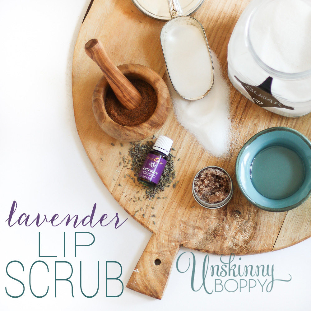 Lavender Lip and Face Scrubs with Essential Oils