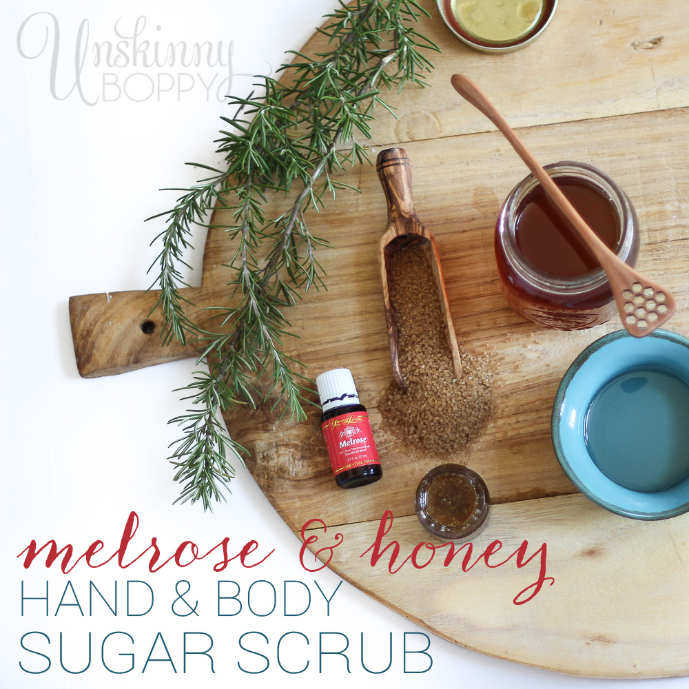 melrose and honey hand and body scrub