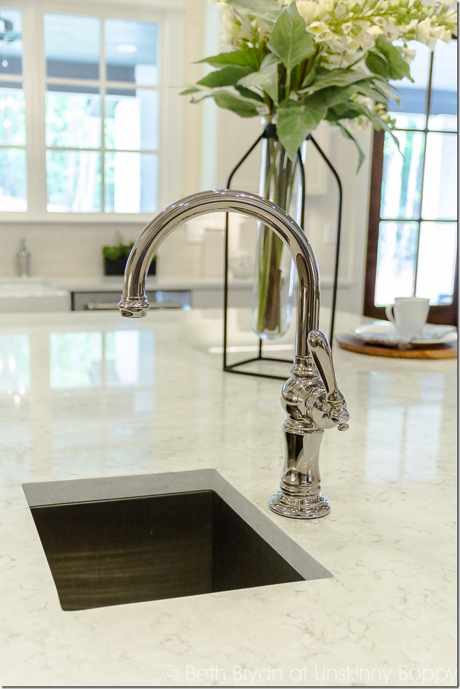 small sink in kitchen island