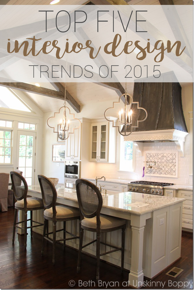 TOP FIVE INTERIOR DESIGN TRENDS OF 2015