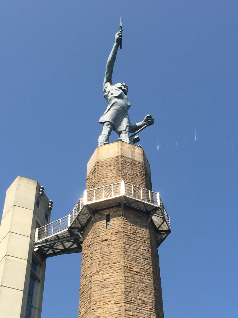 Vulcan overlooks Birmingham from Red Mountain