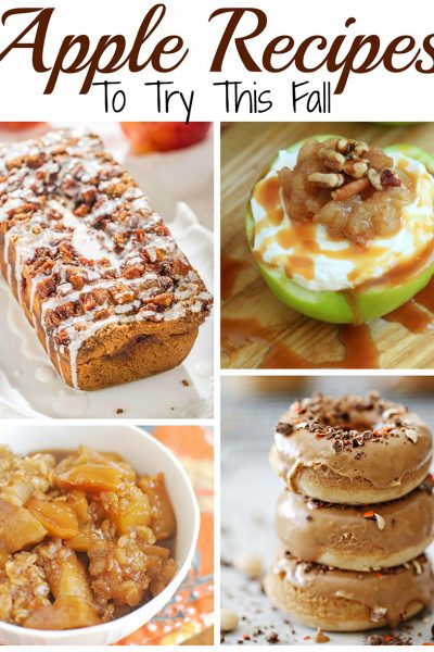 Yummy Apple Recipes to try this Fall!