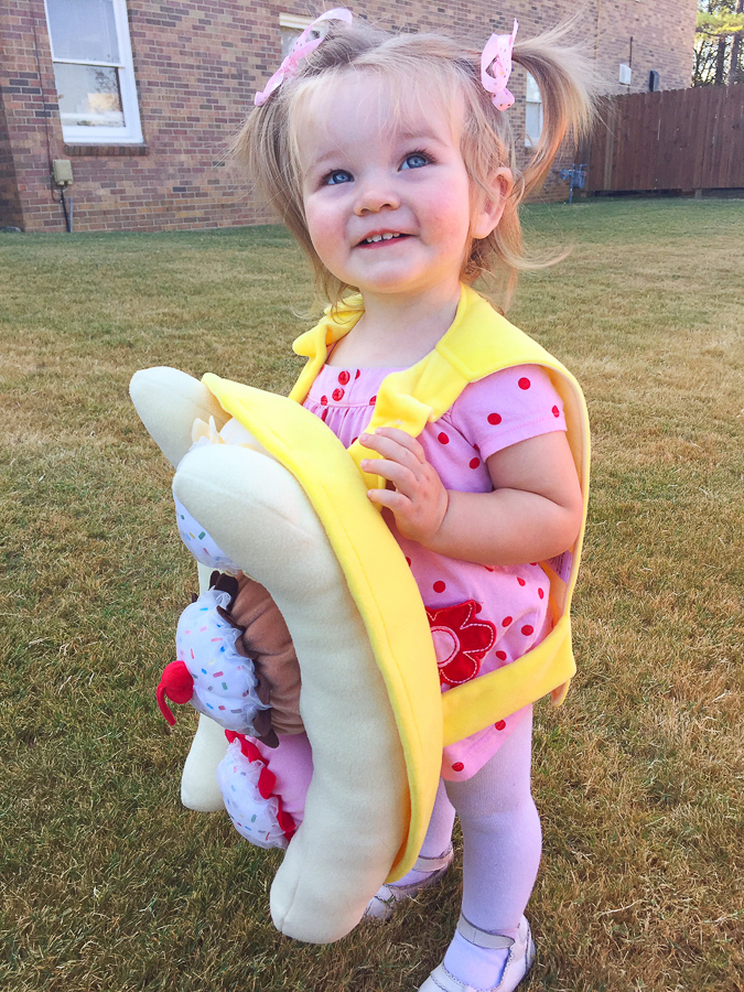 Banana Split Halloween Costume for Preschool