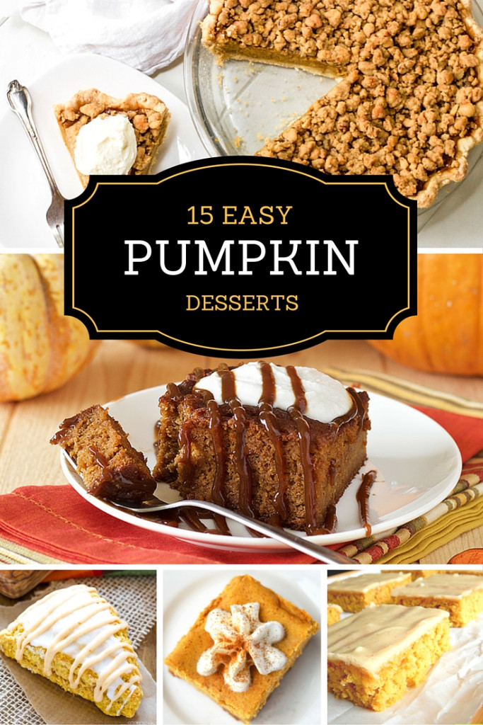 15 easy pumpkin desserts