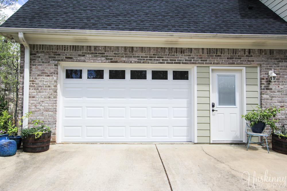 Replacing double garage door with single and exterior door-7