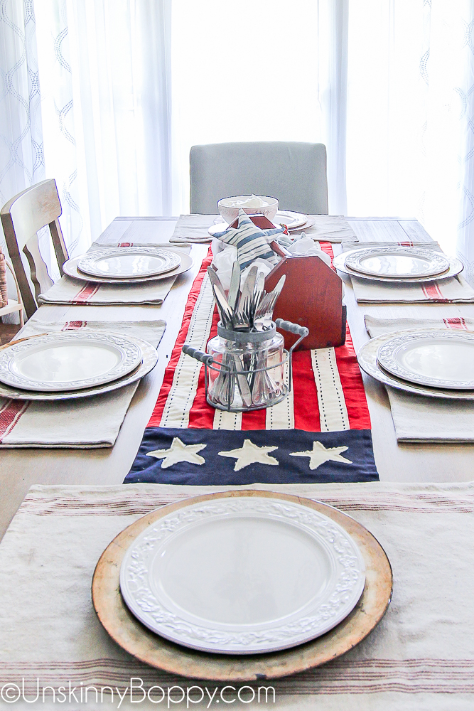 Patriotic table setting ideas