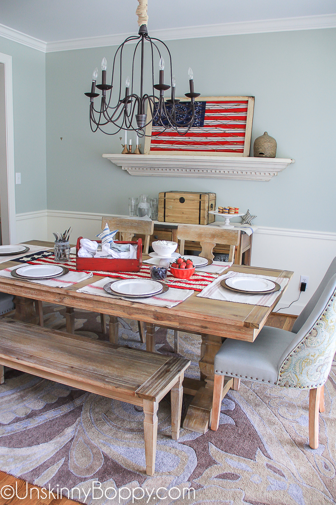 4th of July Patriotic Table Decorating ideas