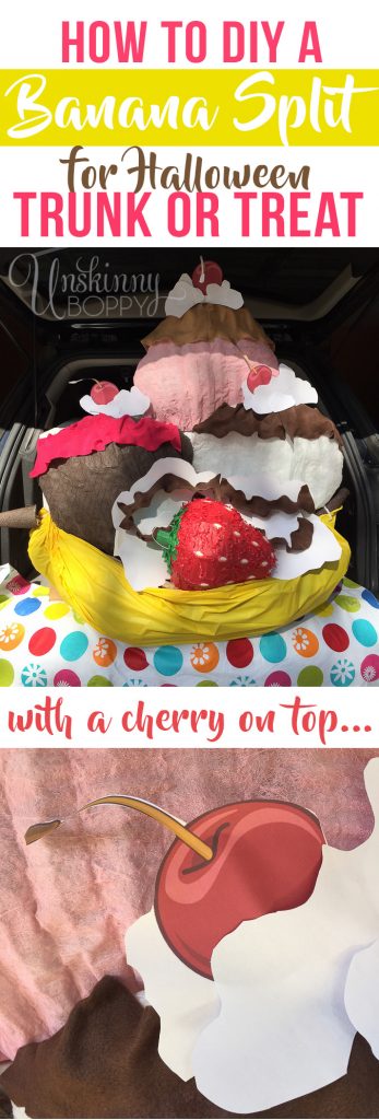 How to make a Banana Split Trunk or Treat