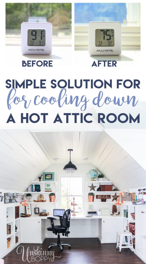 cool down a hot attic room