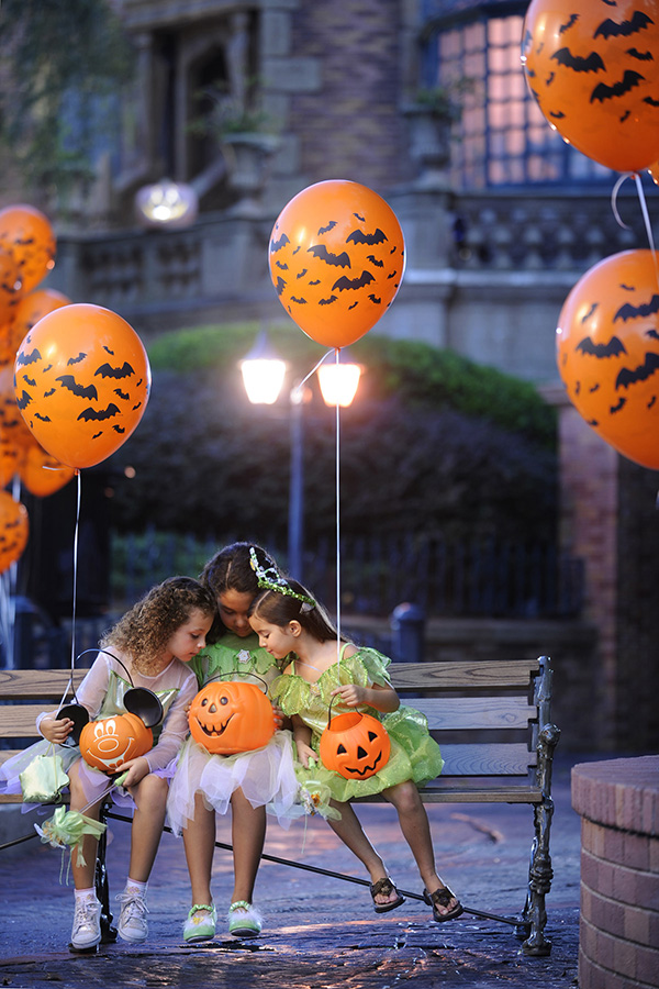 Trick-or-Treating at Minnie and Mickey's not-so-spooky Halloween party at Disney World