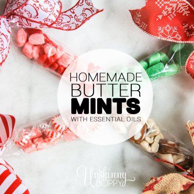 homemade butter mints with essential oils