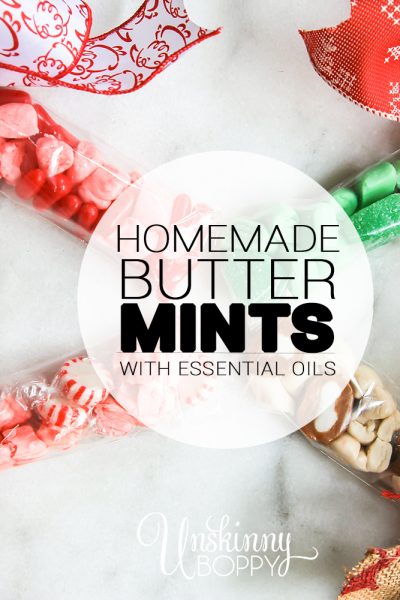homemade butter mints with essential oils