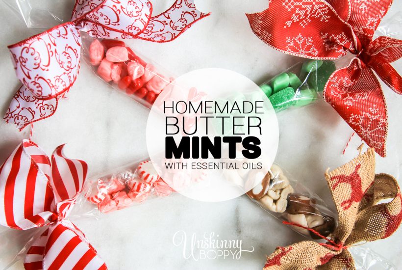 homemade butter mints with essential oils