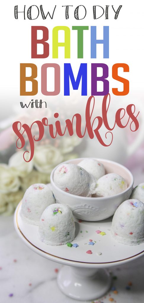 HOW TO DIY BATH BOMBS WITH SPRINKLES