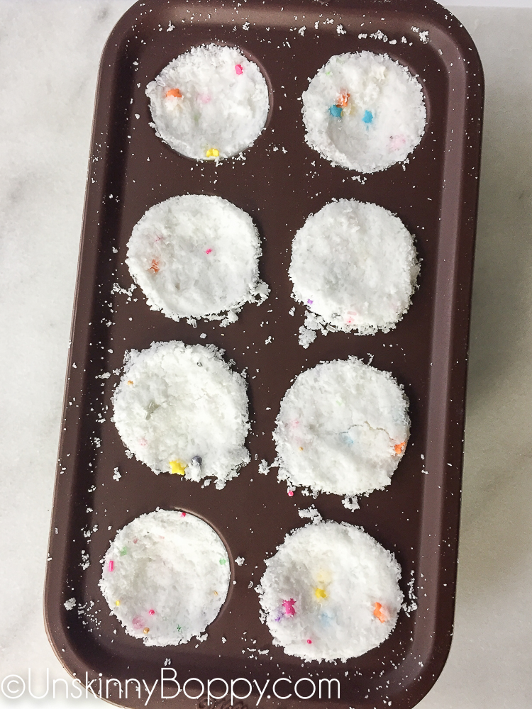 DIY Bath Bombs made with sprinkles