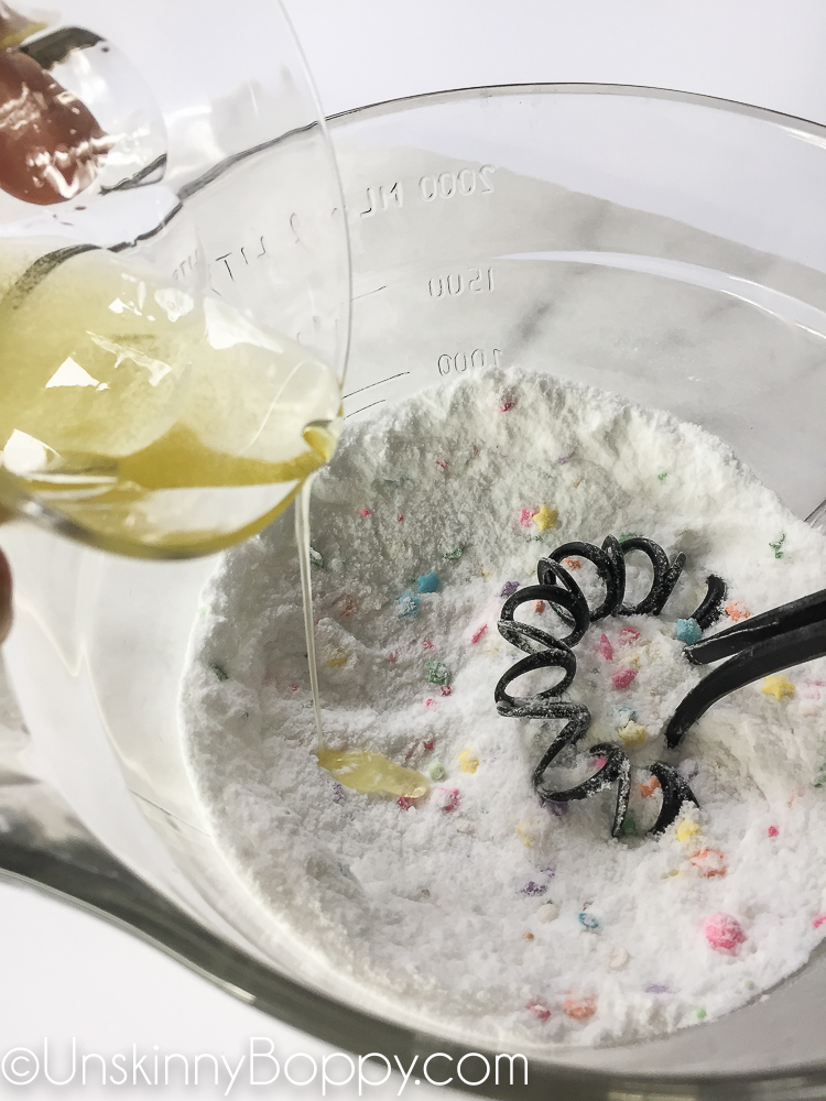 DIY Bath Bombs made with sprinkles