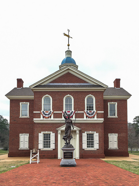 Revolutionary building at American Village Montevallo, Alabama