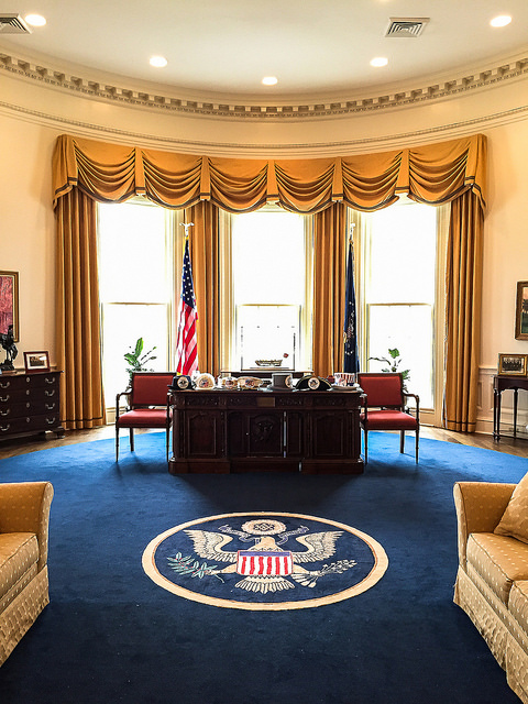 Oval Office replica at American Village Montevallo, Alabama