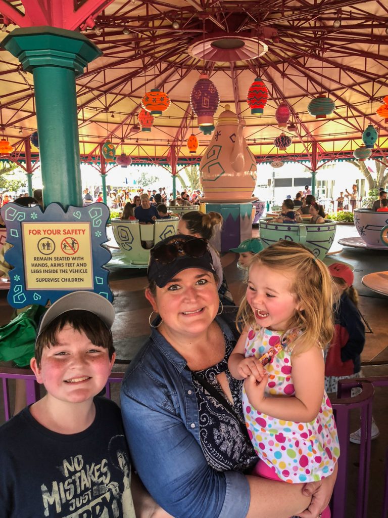 Ready to ride the Teacups at Magic Kingdom