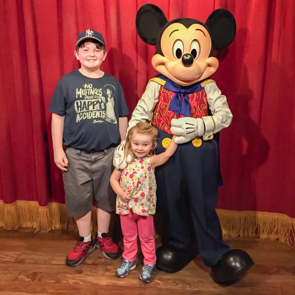 Meeting Mickey Mouse at Town Square Theater