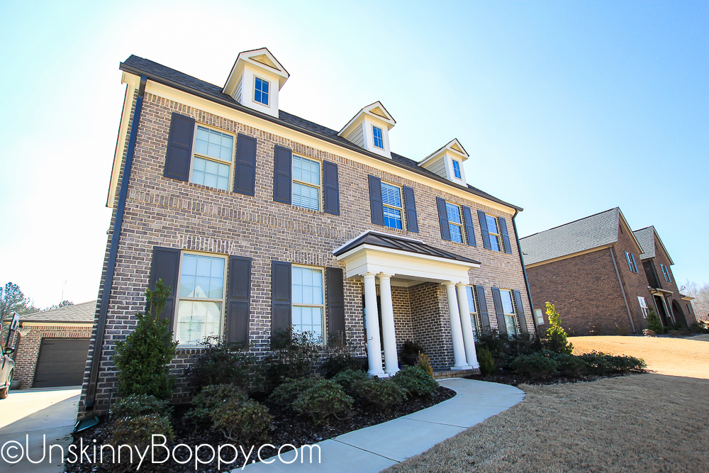 Georgian colonial style new construction home