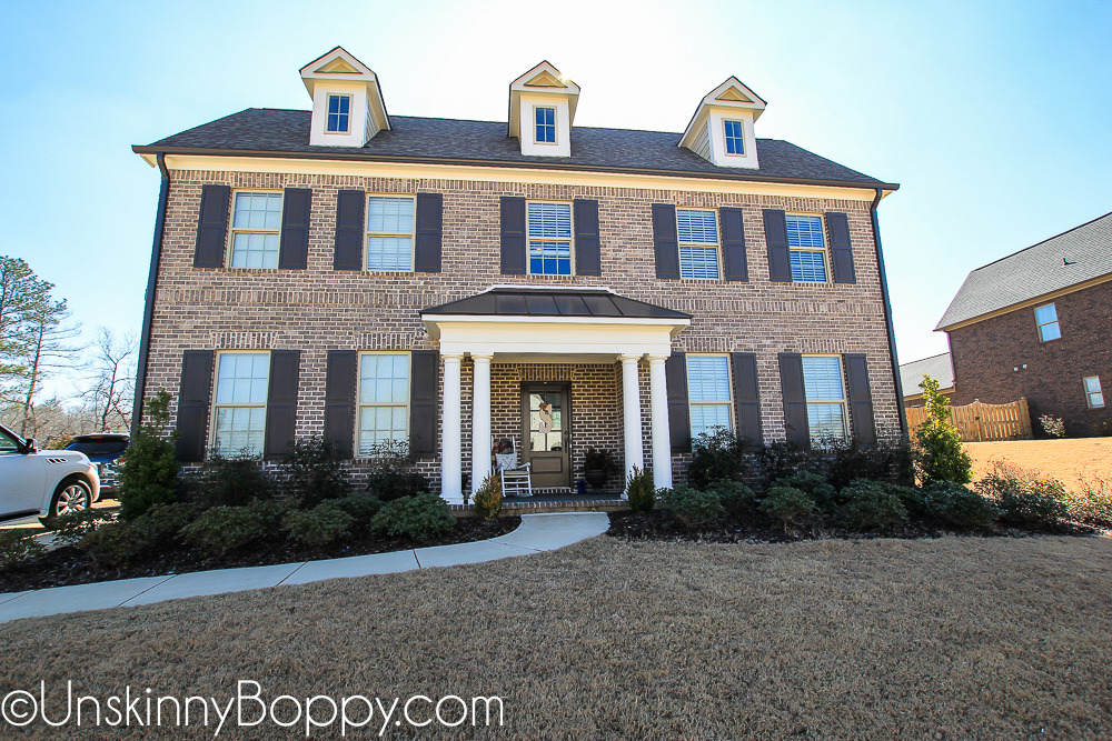 Thomas Georgian floorplan- colonial style new construction home in Riverwoods subdivision- Helena, Alabama