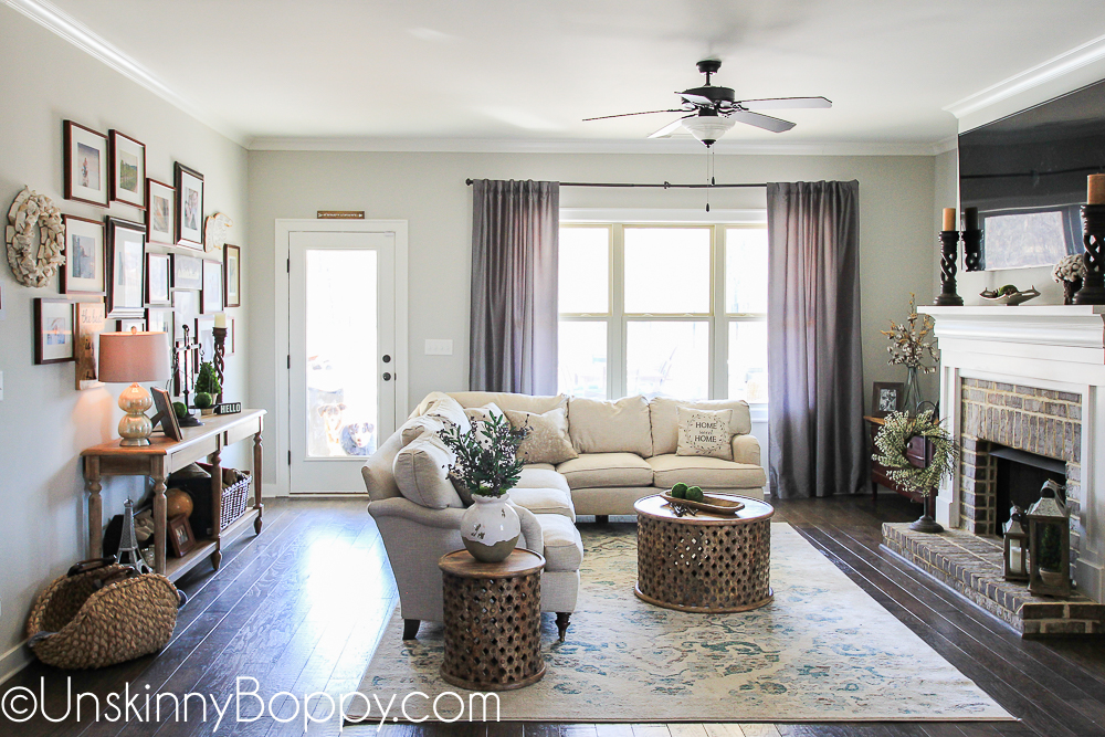 Open living room floor plan