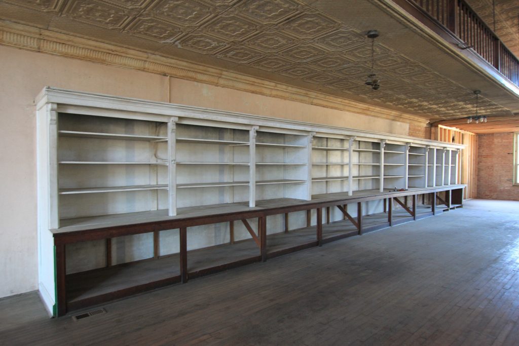 Turn-of-the-Century Mercantile Store bookshelves