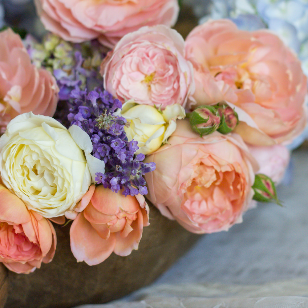 David Austin Rose bouquet