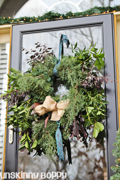 How to make a semi - evergreen wreath