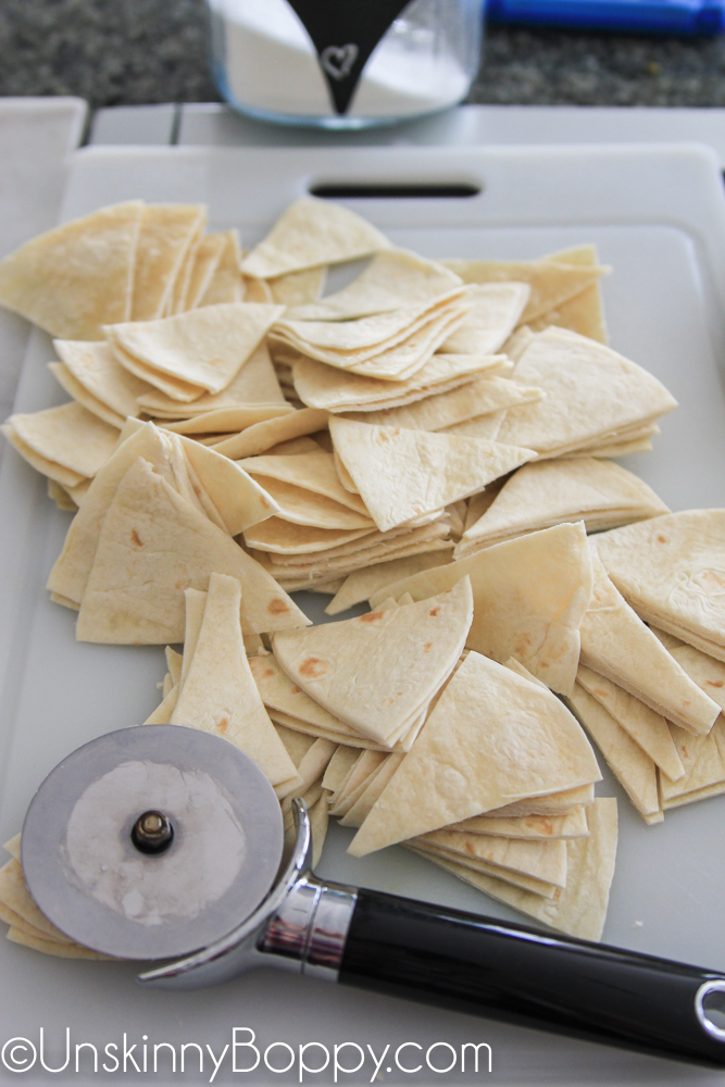 Flour tortilla chips