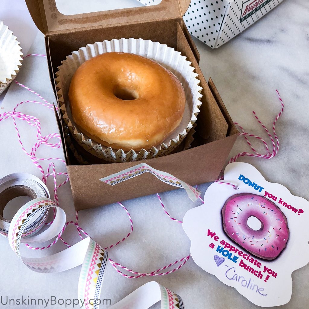 Donut themed Teacher Appreciation Free Printable