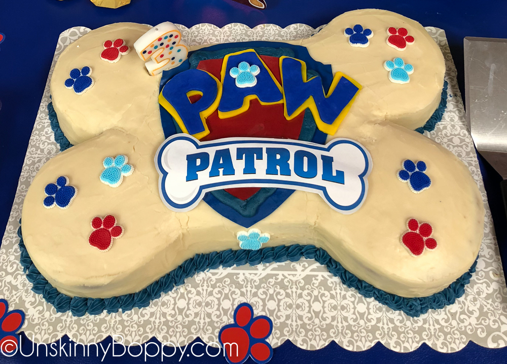 How to Bake a Paw Patrol Bone-Shaped Birthday Cake - Beth Bryan