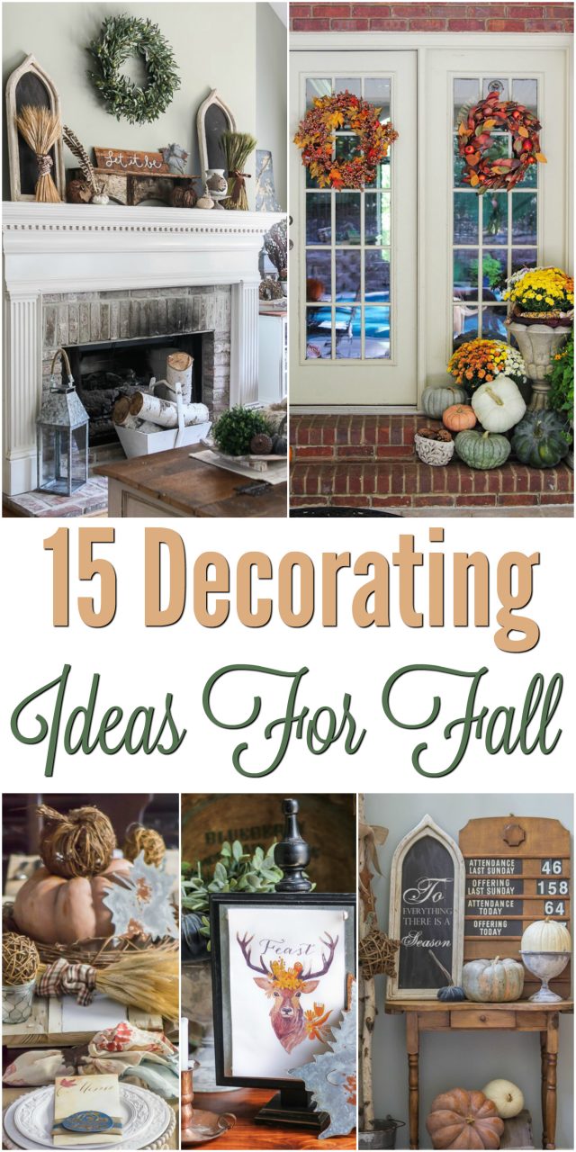 If you are on the hunt for fun decorating items for Fall, look no further than these 15 awesome suggestions! Your home will be Fall festive in no time! #fall #decor 