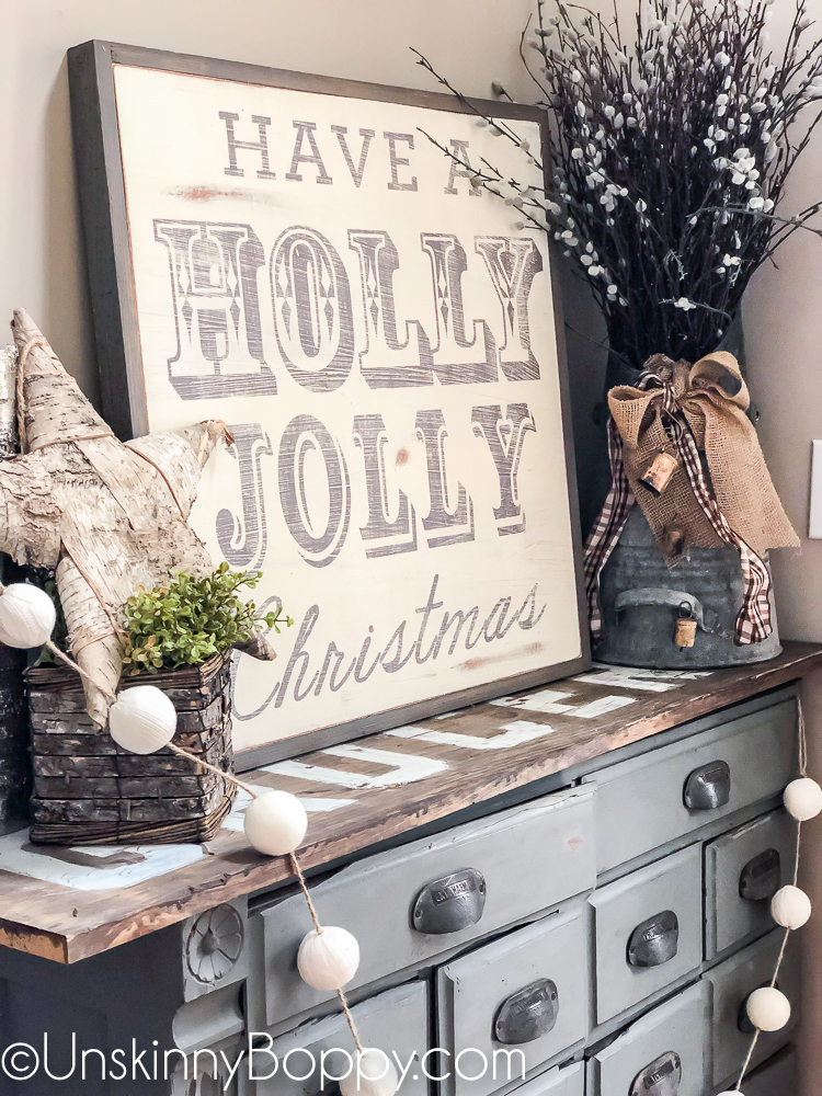 Funky Junky Christmas Foyer Decor - Beth Bryan