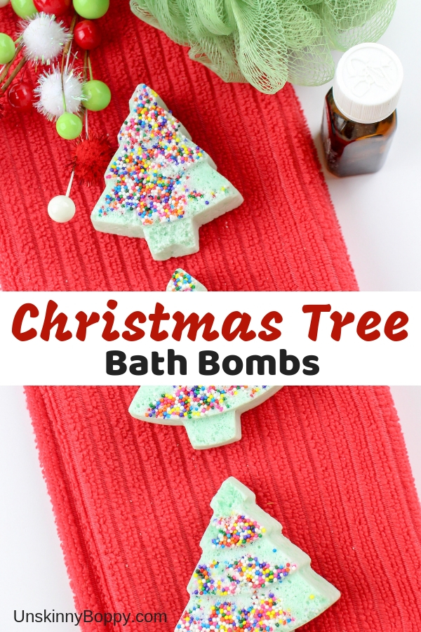 christmas tree bath bombs recipe