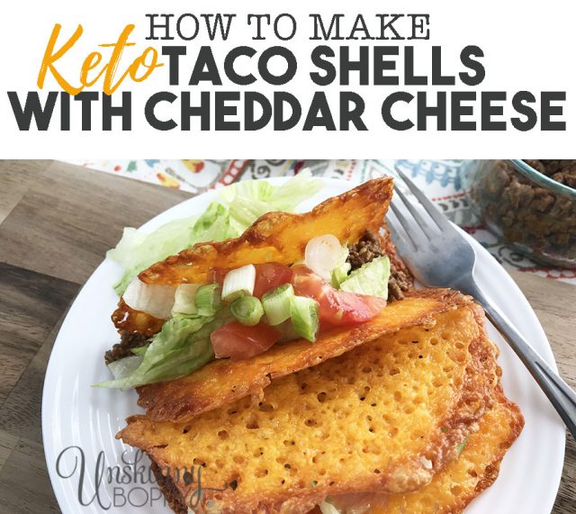 How to make Keto Taco Shells with Cheddar Cheese