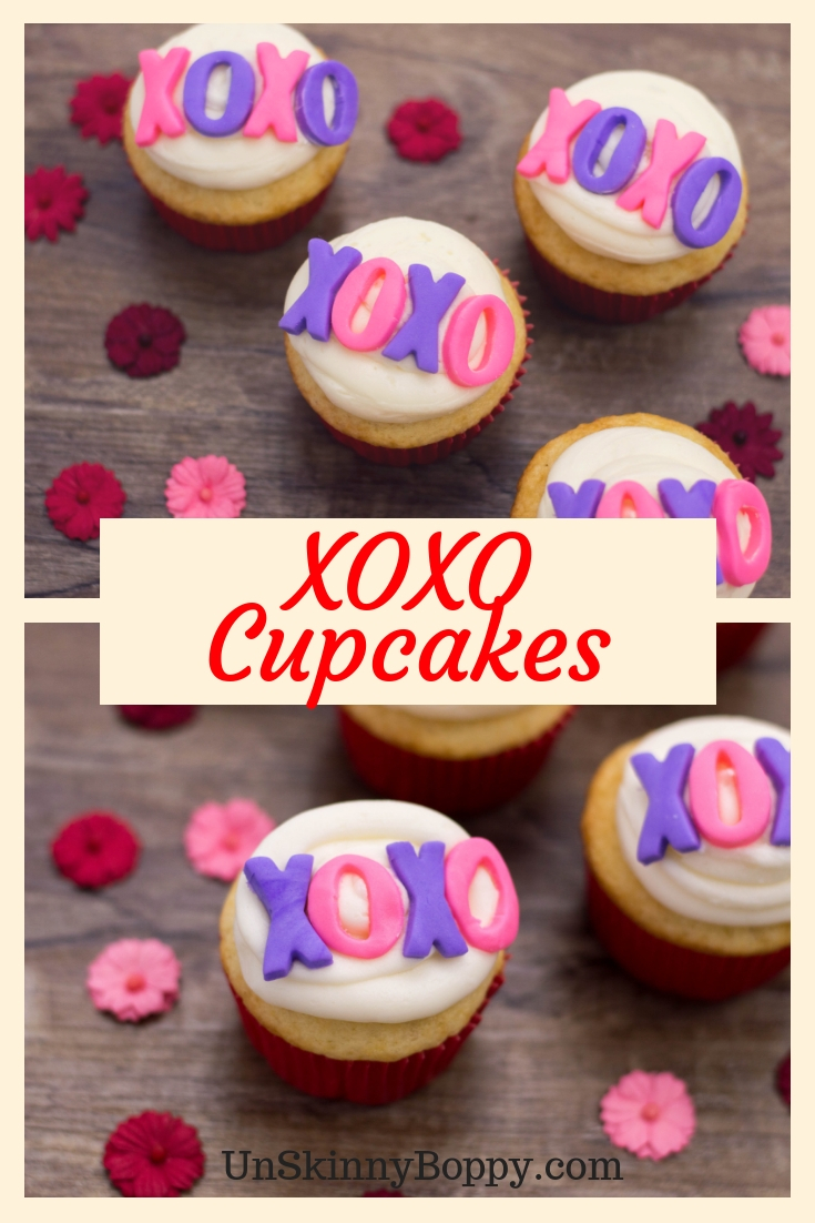 If you're looking for some delicious XOXO Cupcakes, look no further than this great recipe! Simple, delicious and perfect for Valentine's Day! #cupcakes #xoxo #love