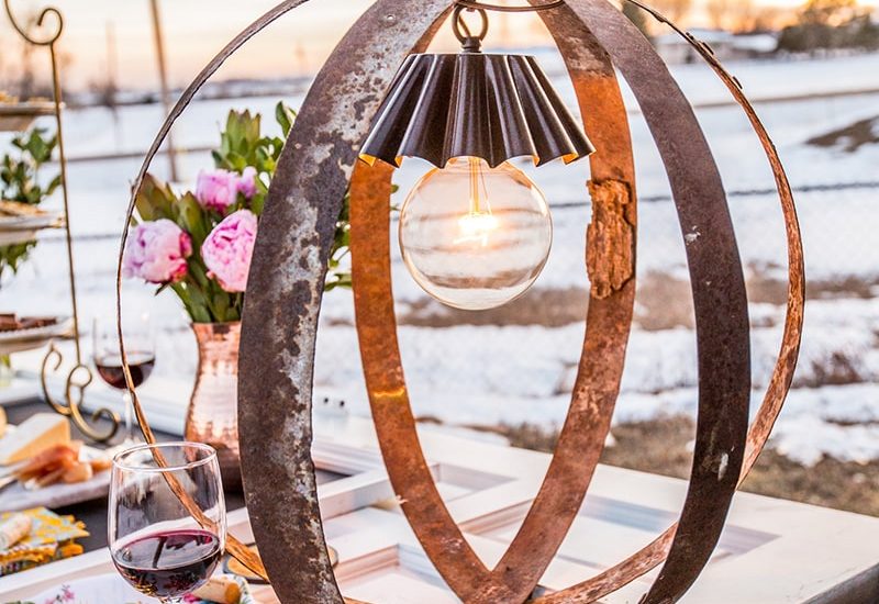 farmhouse lights DIY