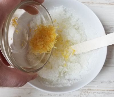 how to make homemade salt scrub