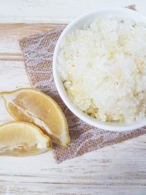 DIY homemade salt scrub