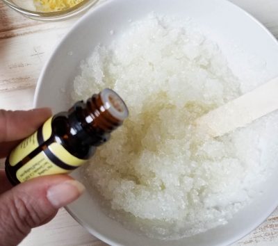 essential oil salt scrub