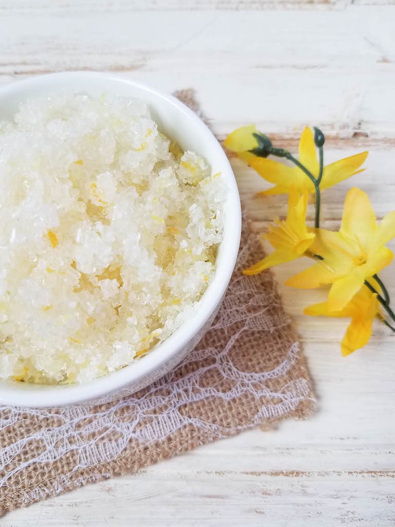 Lemon Zest Salt Scrub